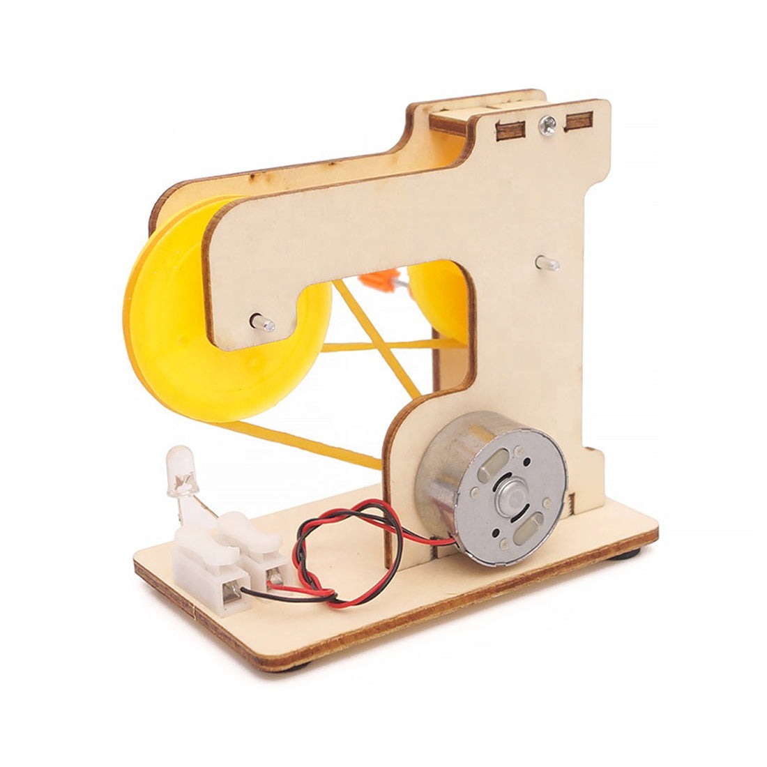 Hand Generator 2 (Belt Drive) DIY Puzzle Pack STEM Toy | Science Education Set with Robotic Project | Rbt School Project