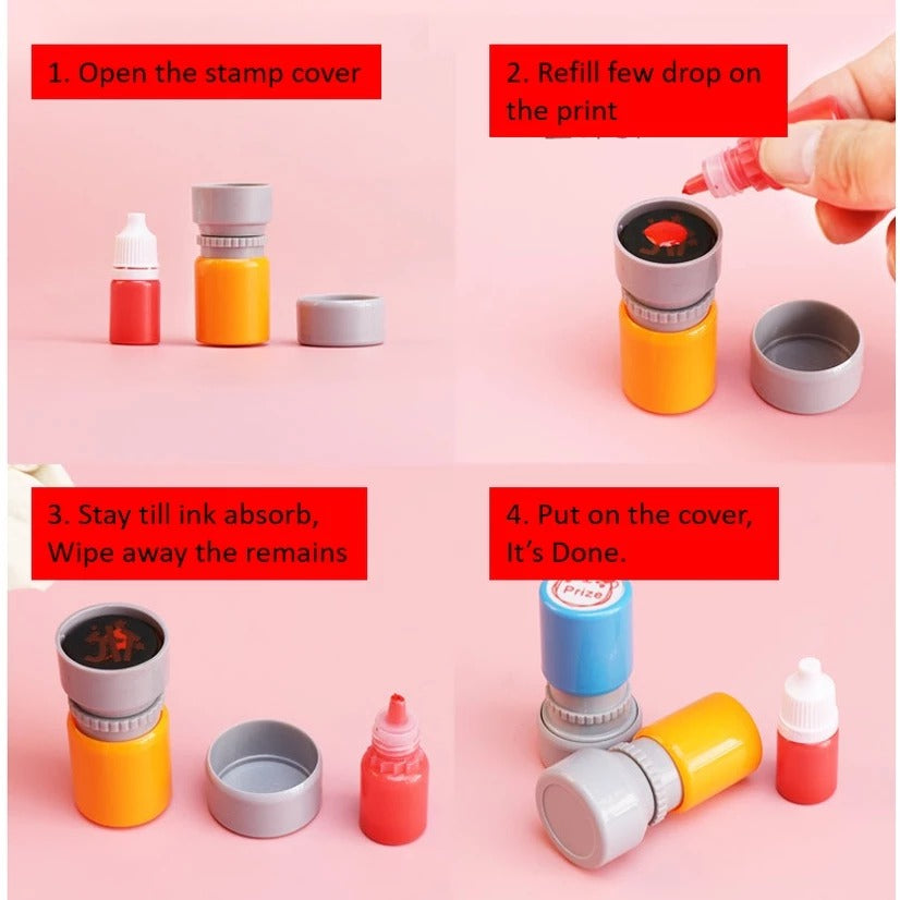 Teacher feedback comment stamp / Cop Guru for Teacher, Students, Parents, kindergarden, art center homework reward ink s