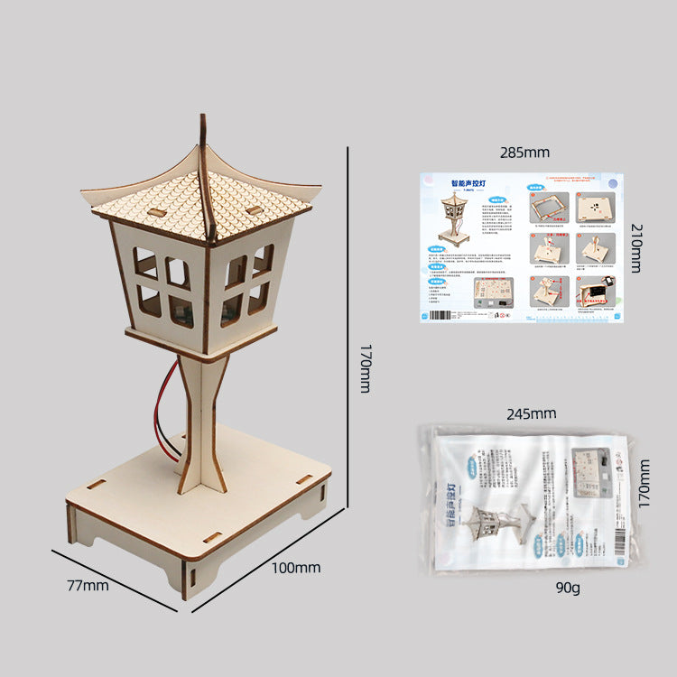 Voice-Activated Desk Lamp DIY Puzzle Pack STEM Toy | Science Education Set with Robotic Project | Perfect for Rbt School