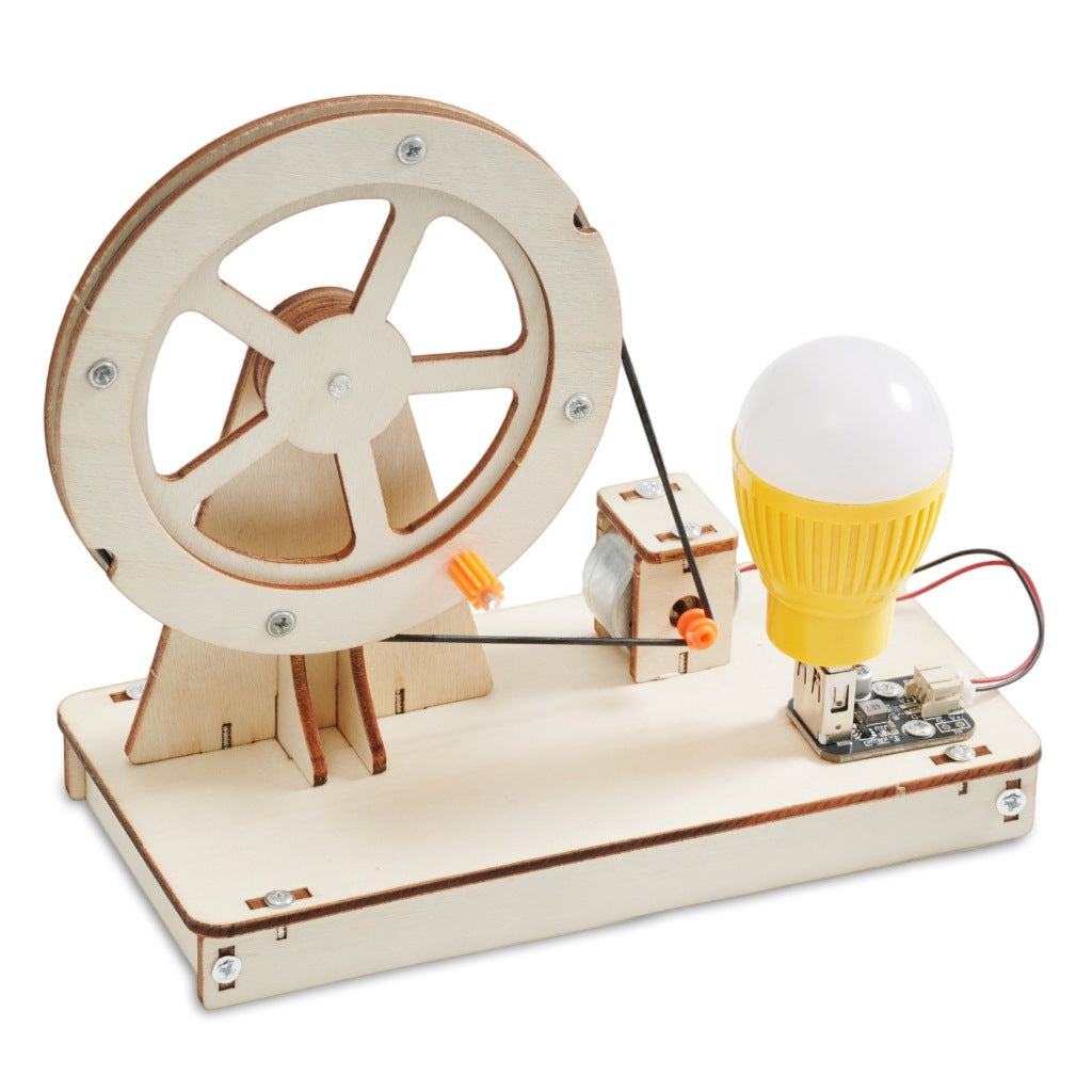 Hand Crank Generator DIY Puzzle Pack STEM Toy | Science Education Set with Robotic Project | Perfect for Rbt School