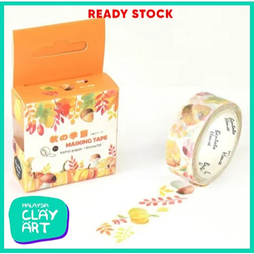 Japanese Washi Paper Masking Tape Kamoi Paper Masking Tape for Journal, Scrapbook and Decoration.