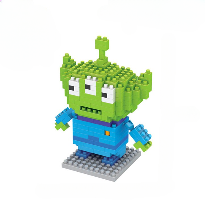 Micro Mini Nano Brick Toy Story Woody Buzz Lightyear Alien Building Blocks Toy