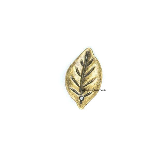 1 x Leaf Necklace Pendant Frame Bronze