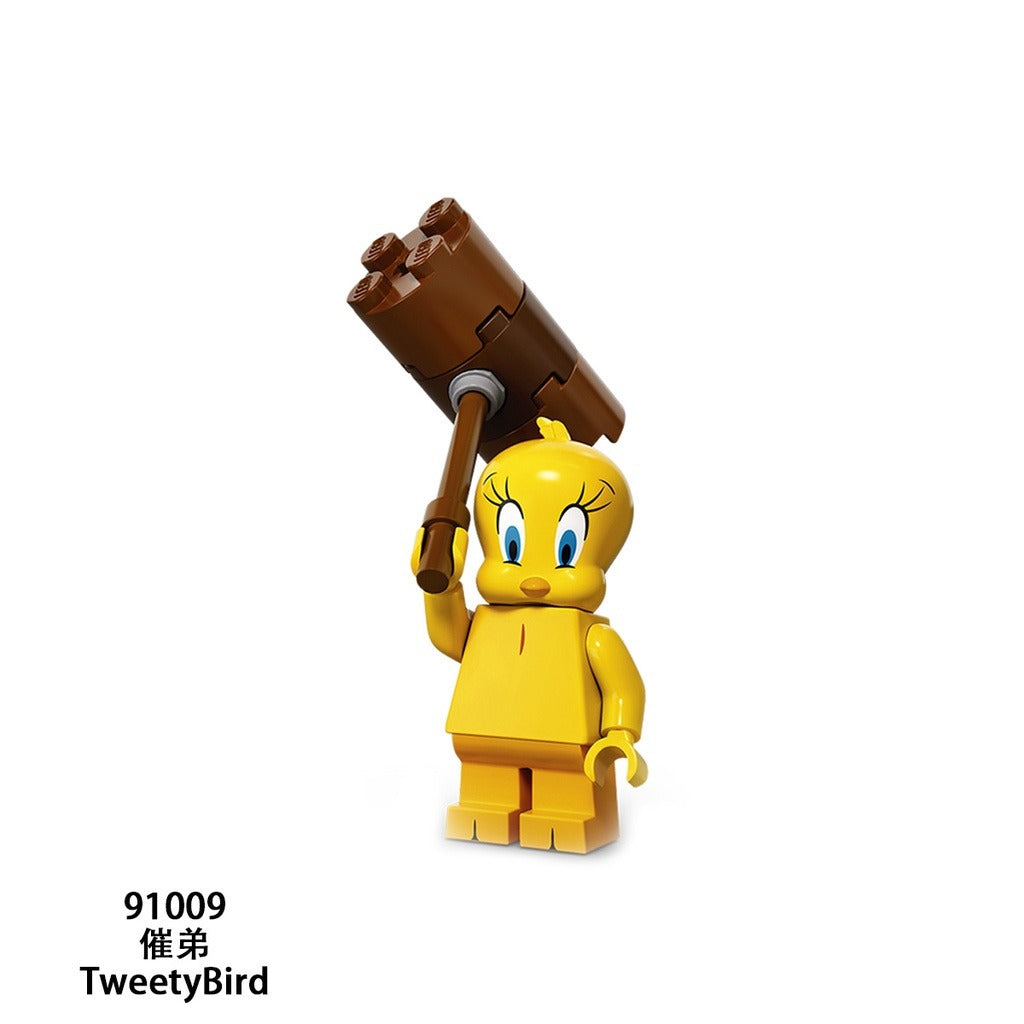 Disney Anime Bricks Mini Figures Building Blocks Cartoon Petunia Porky Pig Tasmanian Devil Mini Looney Tunes