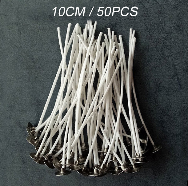 Candle Accessories - Wax Wicked Holder | Dot Sticker | Smoke-Free Wick Cotton Core