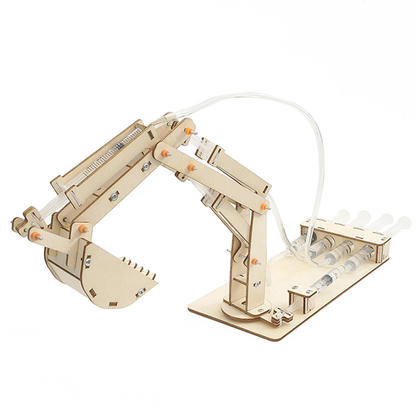 Hydraulic Excavator DIY Puzzle Pack STEM Toy | Science Education Set with Robotic Project | Perfect for Rbt School Project