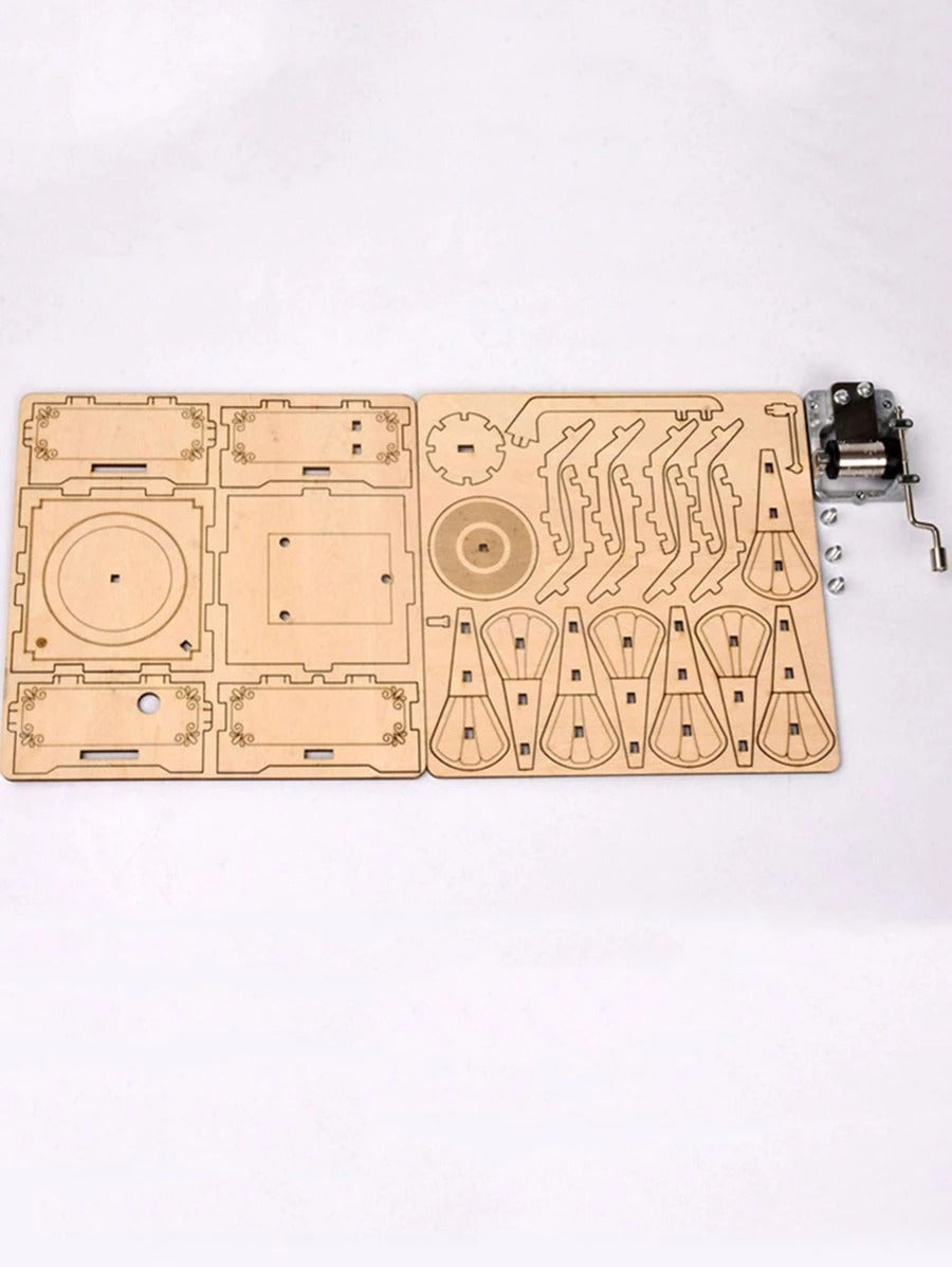 DIY Phonograph DIY Pack STEM Toy Kids Science Education Set Rbt Projek Sekolah