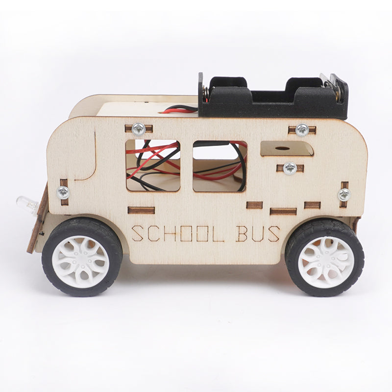 School Bus DIY Puzzle Pack STEM Toy | Science Education Set with Robotic Project | Perfect for Rbt School Projects