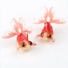Mini Goldfish Pendants Charm Acrylic Earrings Adorable Jewelry Handmade Accessories