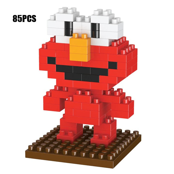 Cartoon Micro Diamond Block Street Figures Building Bricks Big Elmo Bird Cookie Monsters Nanobricks Toys