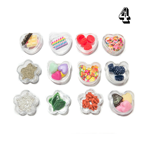 Box of 12 Food Decor Miniatures Dollhouse