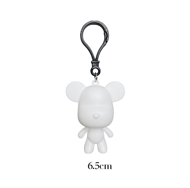 DIY Fluid Bear brick Handmade Keychain Custom Color Self Painting Bear Brick Fluid Art Bear
