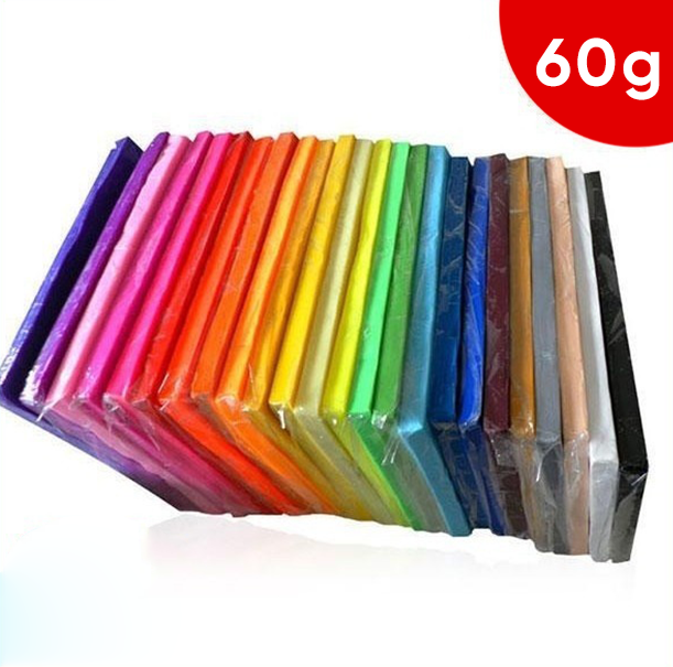 Polymer Clay 60g Malaysia Clay Art Oven Baking Clay For Earring Jewelry Miniature Keychain Tanah Liat 烘烤陶泥