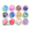 Set of 12 Colorful Crushed Shell