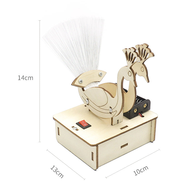 Peacock DIY Puzzle Pack STEM Toy | Science Education Set with Robotic Project | Perfect for Rbt School Project