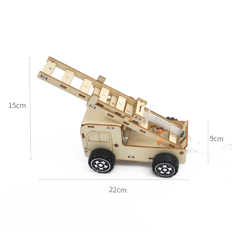 Hydraulic Fire Truck DIY Puzzle Pack STEM Toy | Science Education Set with Robotic Project | Perfect for Rbt School Project