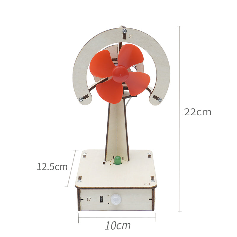 Body-Sensing Moving Head Fan DIY Puzzle Pack STEM Toy | Science Education Set with Robotic Project | Perfect for Rbt School Projects