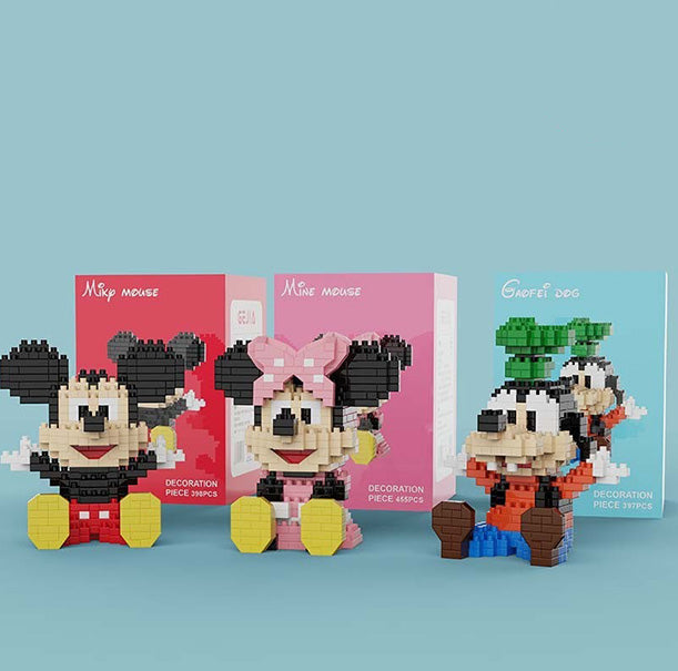 Mickey Mouse Building Blocks Diamond Nano Block Mirco Mini Lego Cartoon Toy