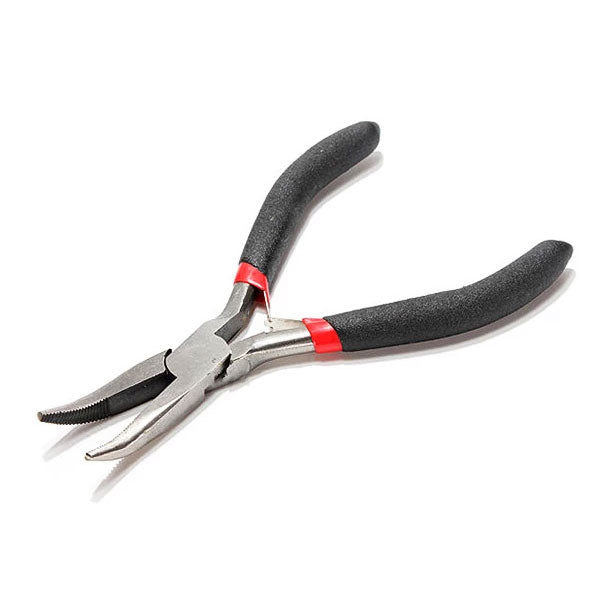 Toothed bent nose pliers 3.7in