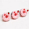 1 x Pink Donut With Strawberry Decoden | Cute Cabochons