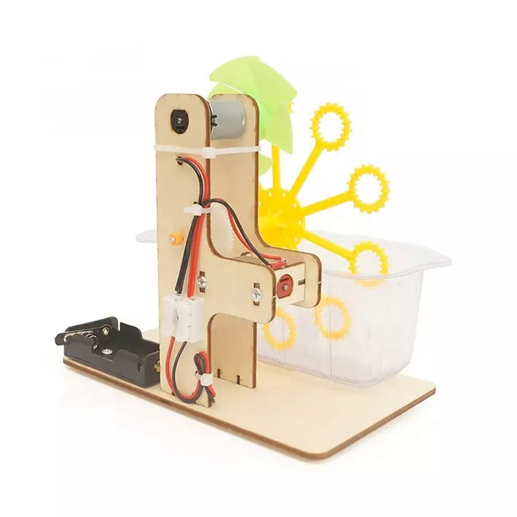 Bubble Blowing DIY Puzzle Pack STEM Toy | Science Education Set with Robotic Project | Perfect for Rbt School Project