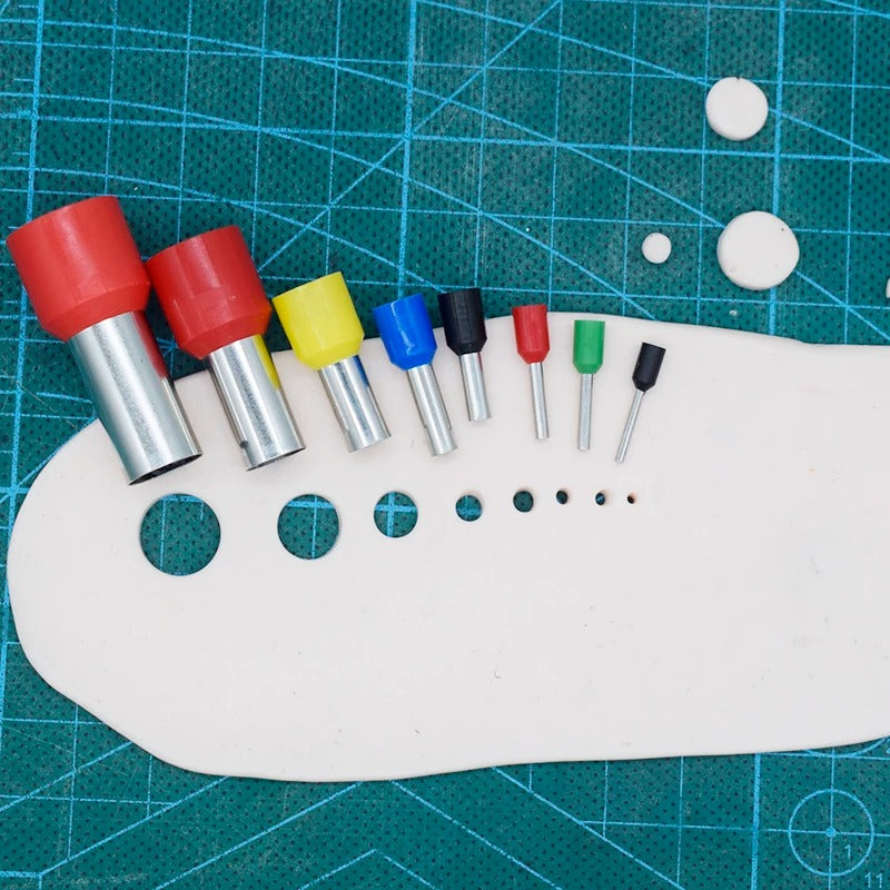 Box Of Round Shape Cutter Stainless Steel 8 Sizes for Art Craft Decoration