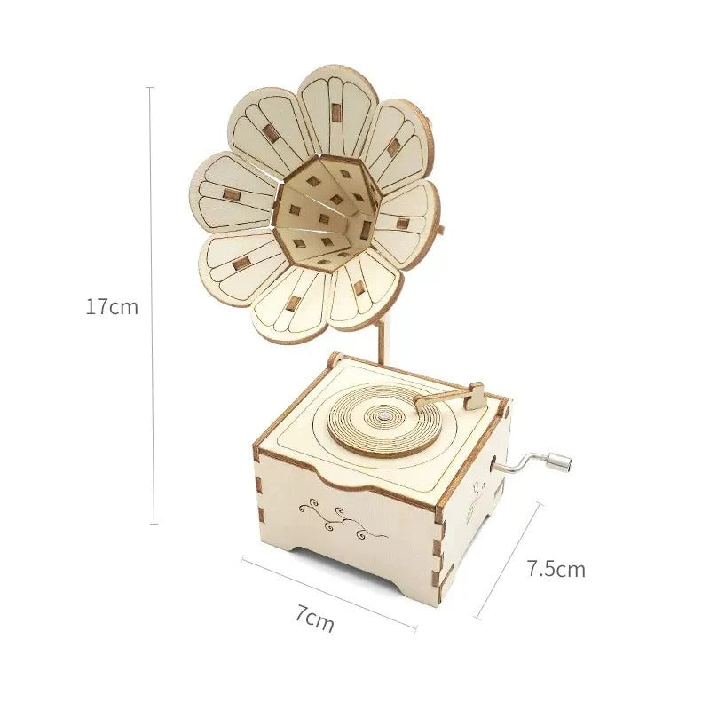 DIY Phonograph DIY Pack STEM Toy Kids Science Education Set Rbt Projek Sekolah