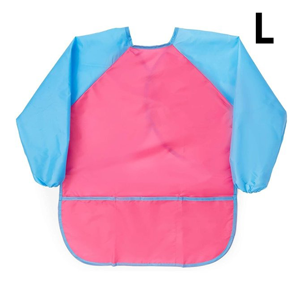 Kids Art Apron Waterproof Artist Painting Long Sleeve with 3 Pockets for Art Craft Cooking and Lab Activity