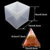 Large DIY Pyramid Resin Silicone Mold With Fixed Frame For DIY Crystal UV Epoxy Jewelry Decoration