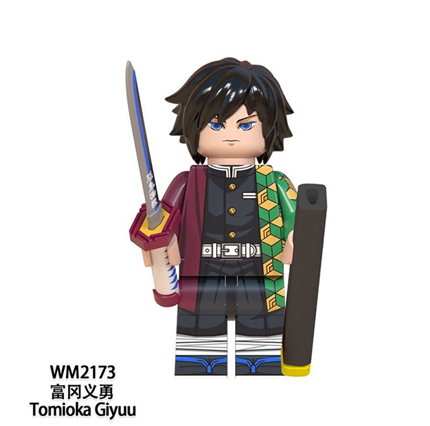 Demon Slayer Mini Figures Tanjirou Akaza Nezuko Zenitsu Kyoujurou Giyuu Inosuke Lego Minifigures WM6116