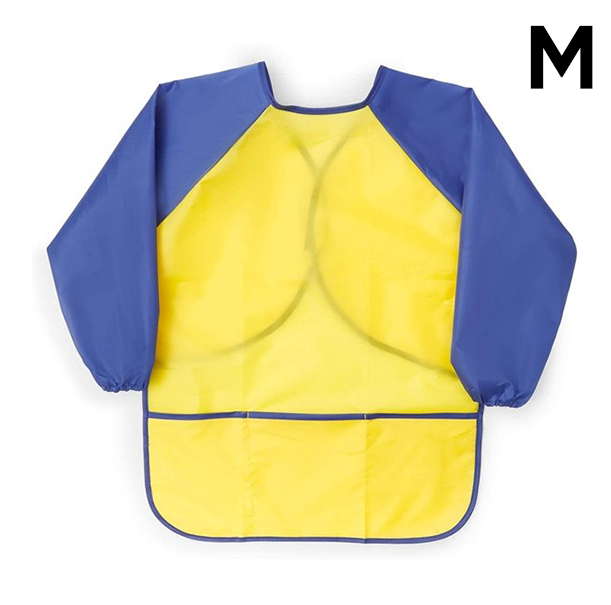 Kids Art Apron Waterproof Artist Painting Long Sleeve with 3 Pockets for Art Craft Cooking and Lab Activity