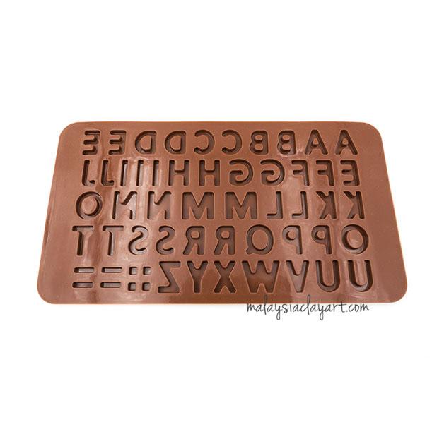 Silicone Mold Alphabet A-Z - AB Resin Liquid