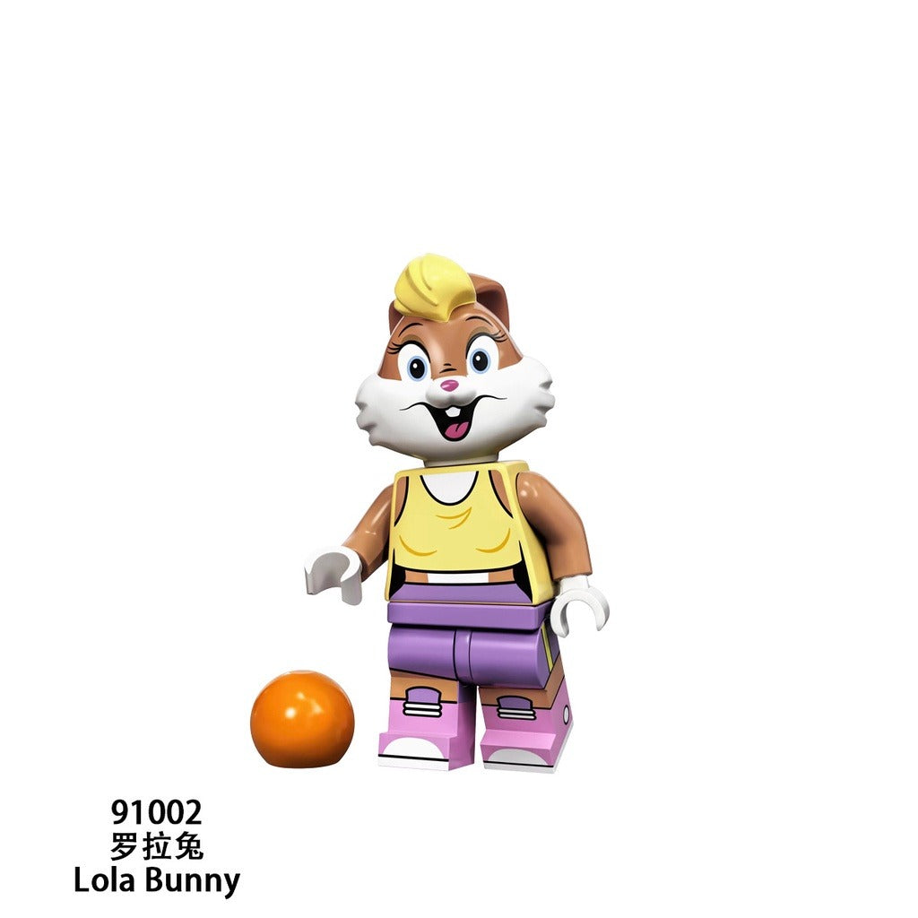 Disney Anime Bricks Mini Figures Building Blocks Cartoon Petunia Porky Pig Tasmanian Devil Mini Looney Tunes