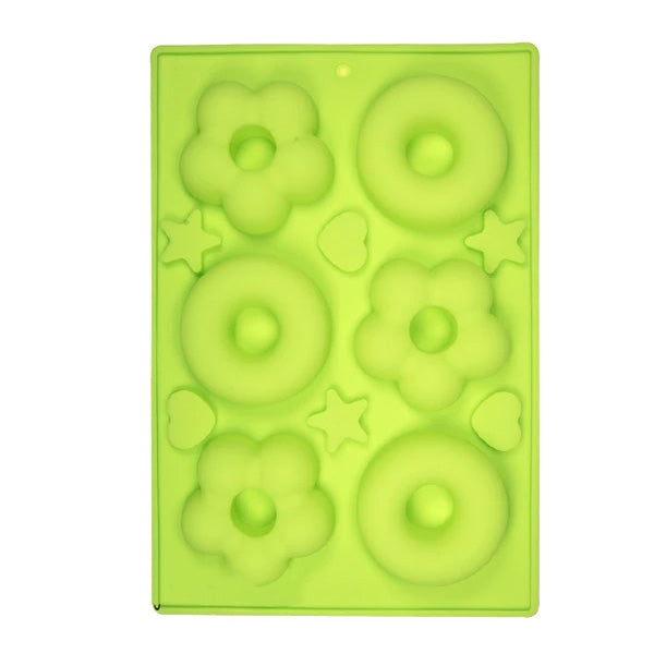 Cute Donuts 6 cavity Silicone Mold