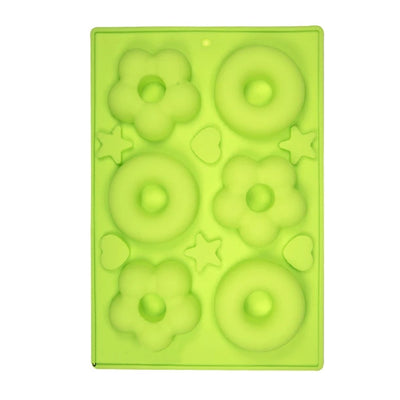 Cute Donuts 6 cavity Silicone Mold