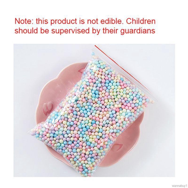 Rainbow Styrofoam Ball 2-6mm 12g pack mini ball for decoration, slime, surprise box