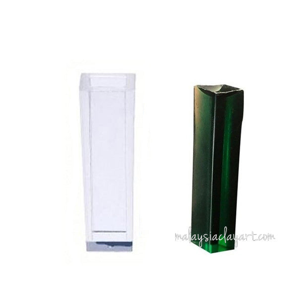 Pendant Long Square Shaped Design 2 Silicone Mold  | AB Resin