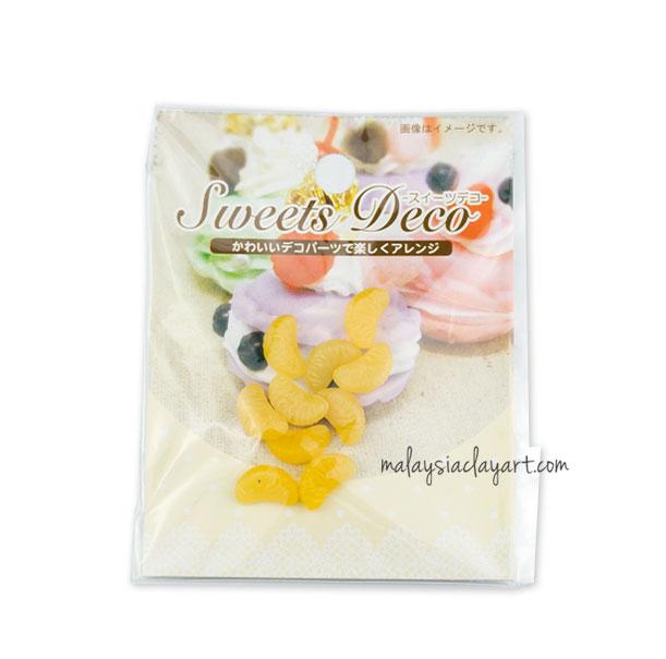 Orange Slice Cabochon (10 pcs) Dollhouse Fruit Toppings Sweets Deco