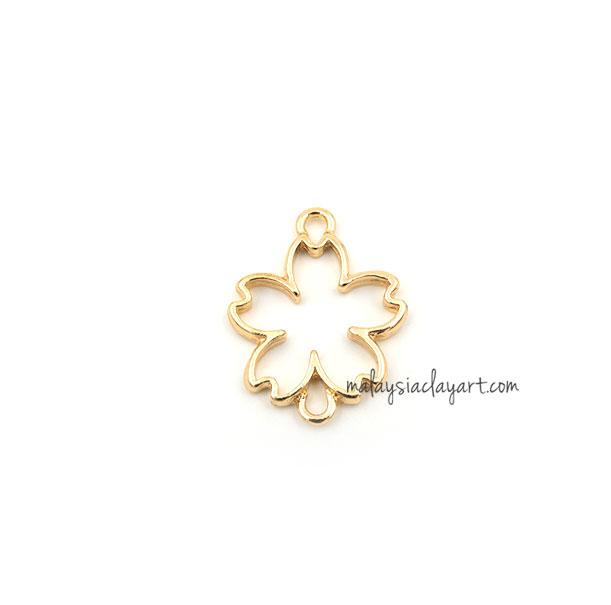1 x DIY Sakura Flower Shape Setting Design Frame with Double Holes