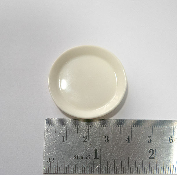 1 x Round Miniature Plastic Plate (3.7CM)