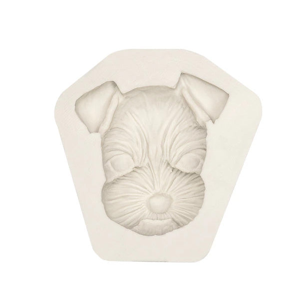 Miniature Schnauzer Puppy Dog Silicone Mold