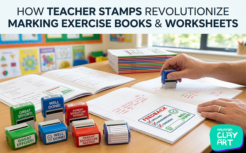 How Teacher Stamps Revolutionize Marking Exercise Books & Worksheets