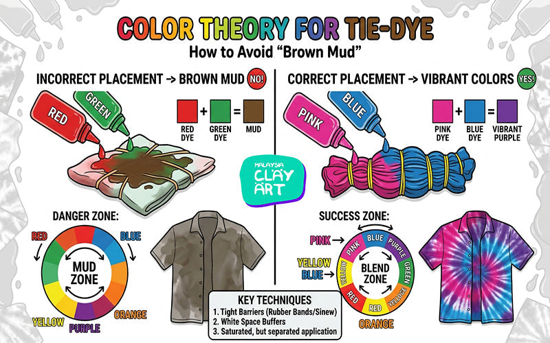 Color Theory for Tie-Dye: How to Avoid "Brown Mud"
