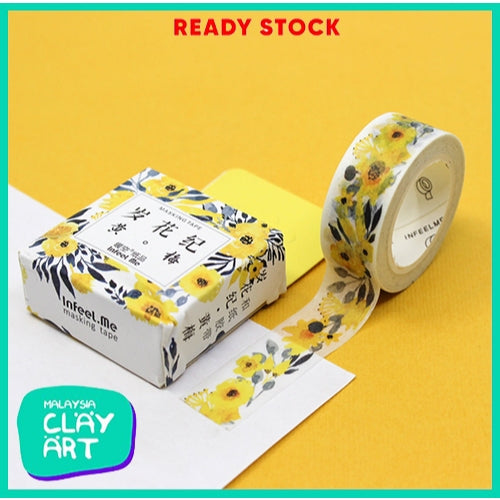 Japanese Washi Paper Masking Tape Kamoi Paper Masking Tape for Journal, Scrapbook and Decoration.