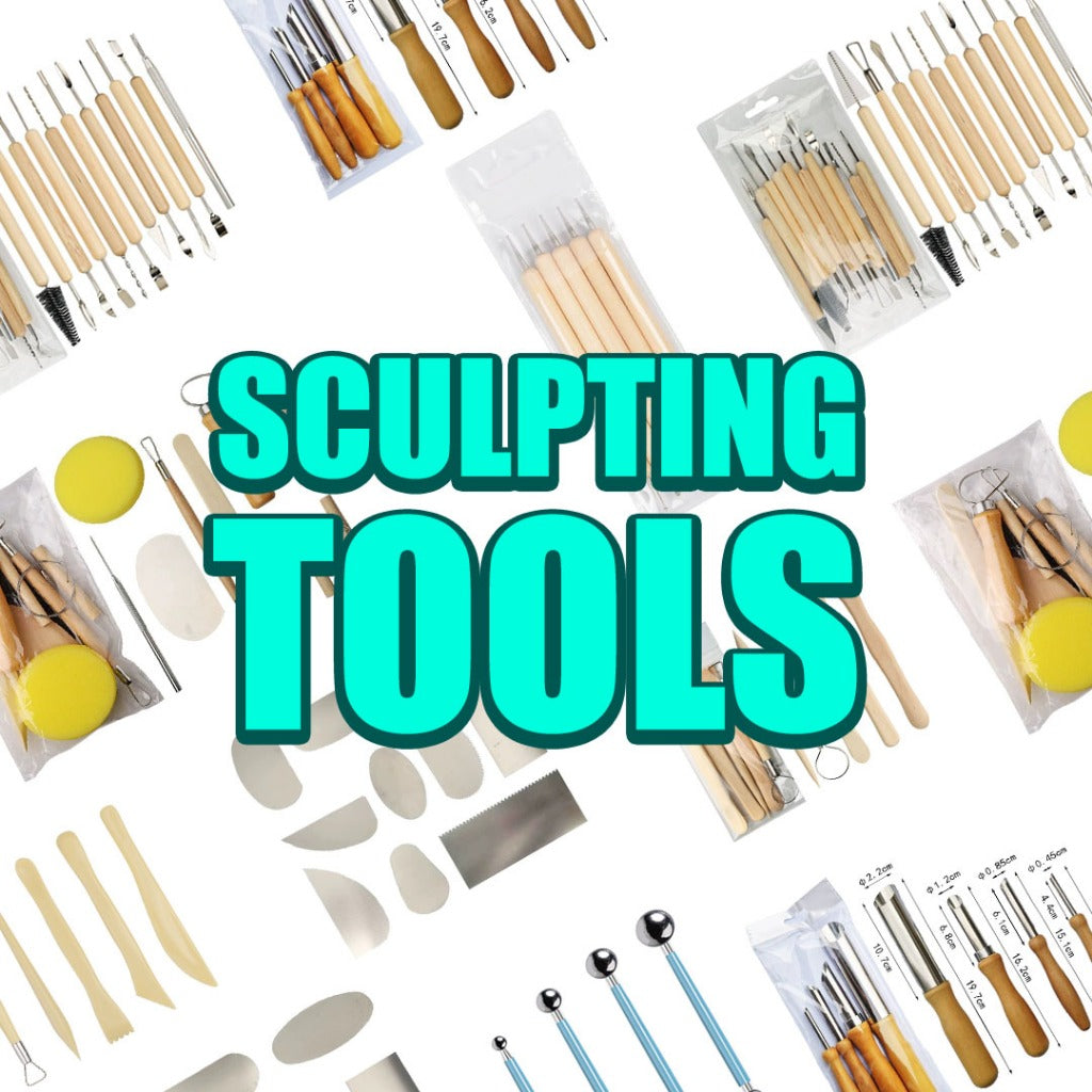 Tools Set for Polymer Clay &amp; Pottery Professional Sculpting, Carving, Modeling, Indentation &amp; Shaping Kit All in one