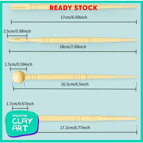 Tools Set for Polymer Clay & Pottery Professional Sculpting, Carving, Modeling, Indentation & Shaping Kit All in one