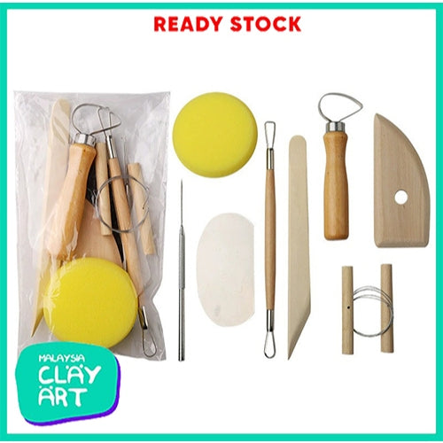Tools Set for Polymer Clay & Pottery Professional Sculpting, Carving, Modeling, Indentation & Shaping Kit All in one