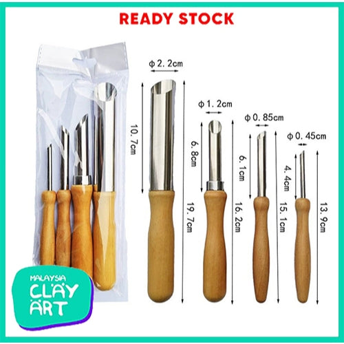 Tools Set for Polymer Clay & Pottery Professional Sculpting, Carving, Modeling, Indentation & Shaping Kit All in one