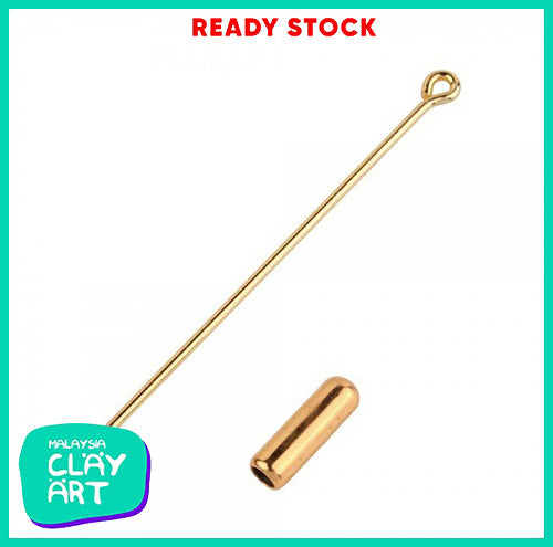 Shawl Pin, Tudung Pin, Hijab Pin with Cap and Base - (5 in pack)