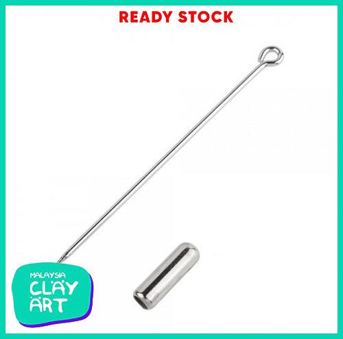 Shawl Pin, Tudung Pin, Hijab Pin with Cap and Base - (5 in pack)